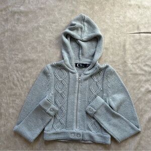 Grey knit hoodie forever 21 size medium